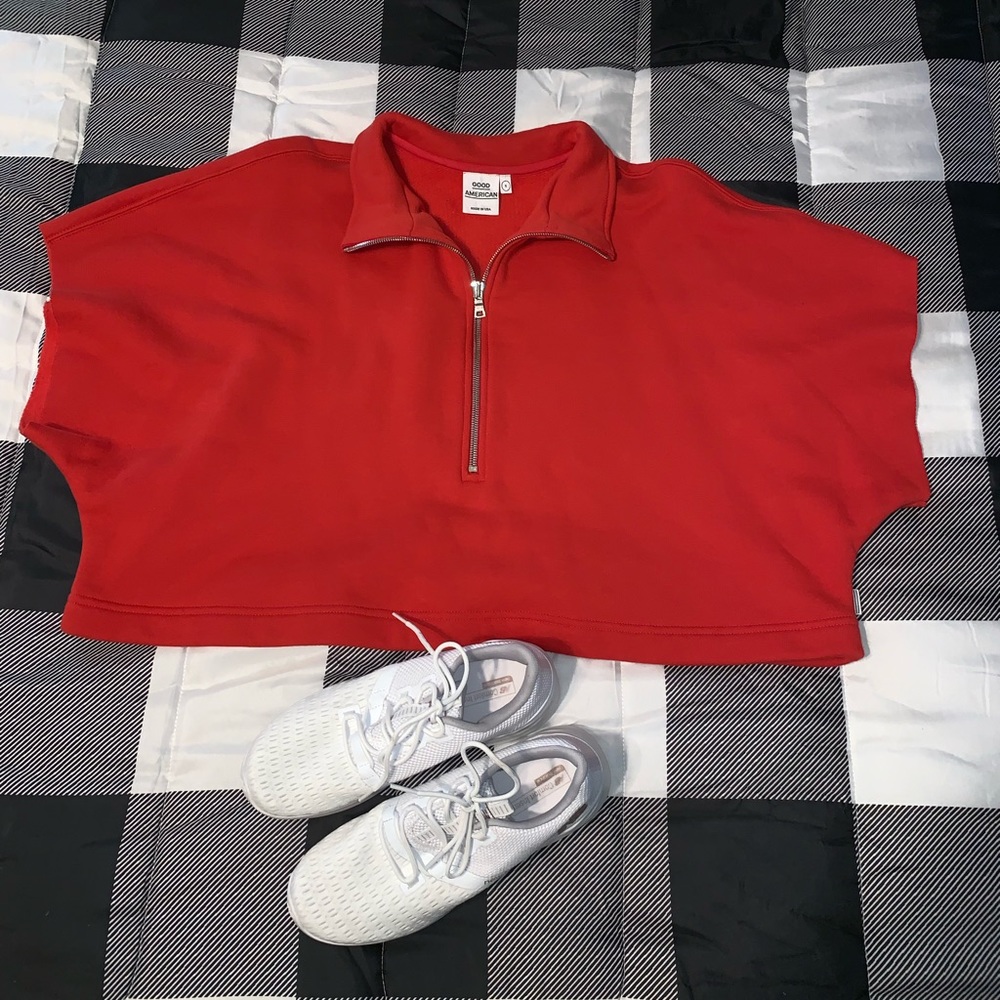 Good American Women Chunky ZIP Pullover